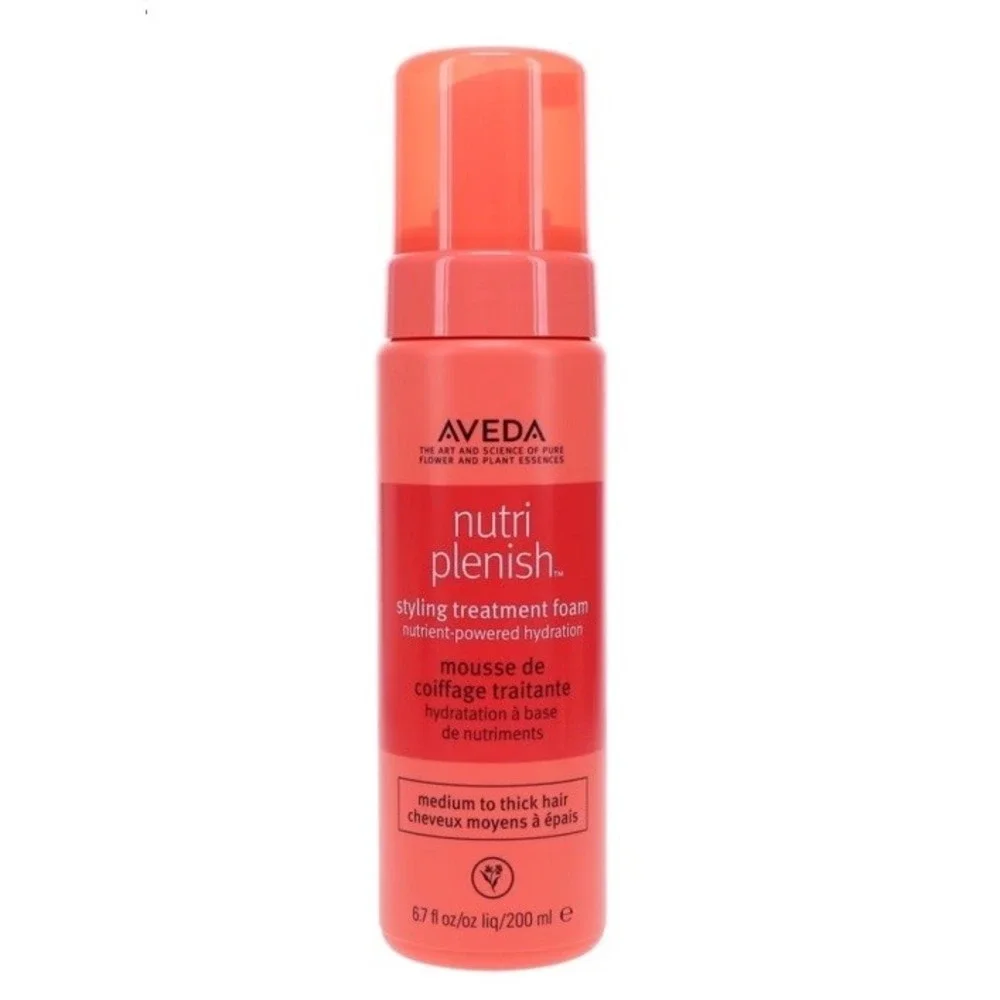 Aveda Nutriplenish Styling Treatment Foam Hydration Heat Protect 6.7 oz 200 ml